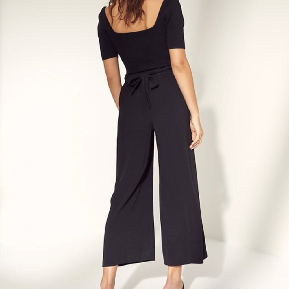wilfred faun high rise tie back wide leg pants - size medium​​​​​​​ - Picture 3 of 7
